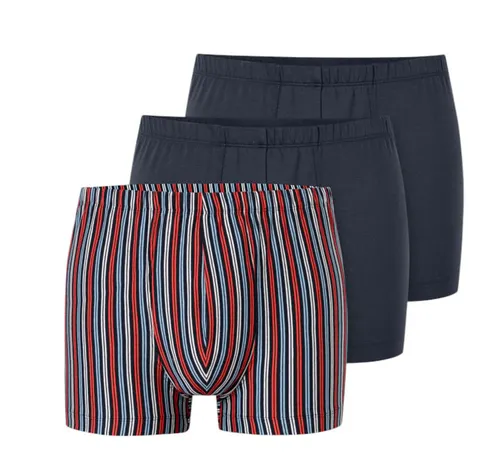 Schiesser Herren 3 Pack Unterwäsche Shorts - Bio Baumwolle Multipack - Retroshorts für Herren aus 95% Organic Cotton und 5% Elasthan, mit weichem Komfortbund und modischen Ziernähten für perfekten Sitz und angenehmen Tragekomfort.