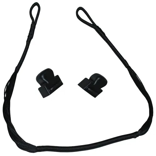 Haller Ersatzsehne 43,5 cm lang schwarz mit 2 Endkappen für Armbrustpistolen