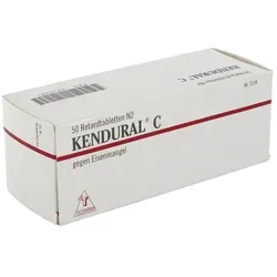 Kendural C 50 ST - Eisenpräparat - Eisenpräparat zur Unterstützung bei Eisenmangelzuständen. Die Retardtabletten sind ideal für die tägliche Einnahme und bieten eine gleichmäßige Freisetzung des Wirkstoffs.