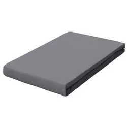 Schlafgut Boxspring-Spannleintuch Pure, Grau, 180-200x200-220 cm - Hochwertiges Spannbettlaken aus 95% Baumwolle, bügelfrei und ideal für Boxspringbetten. Hautfreundlich und klimaregulierend für angenehmen Schlaf das ganze Jahr über.