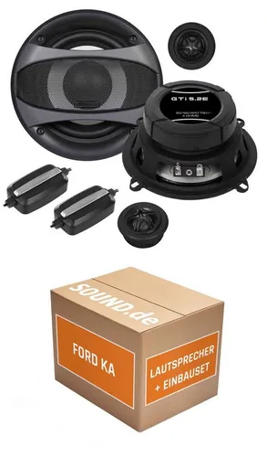 JUST SOUND best choice for caraudio Lautsprecher Boxen Front Crunch GTi5.2E für Ford Ka Typ RBT Auto-Lautsprecher (80 W, 13 cm)