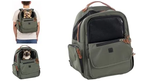Flamingo Tiertransporttasche Rucksack Wiro grün in grün von Flamingo
