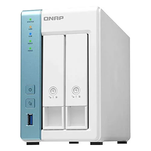 Qnap TS-231P3-4G NAS mit 2-Bay - Network Attached Storage (NAS) mit 2,5GbE Konnektivität für reibungslose Nutzung und Multimedia. Ideal für Datensicherung und einfache Dateiverwaltung.
