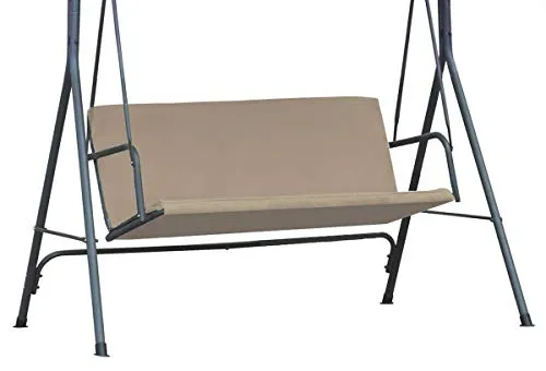 Ferocity Ersatz-schaukelsitzbezug für Hollywoodschaukel | 93 x 120 cm | Cordura Stoff Sitzbezug für Garten Schaukel Stuhlbezug | Wetterbeständig | 2-sitzer für den Außenbereich | Beige [101]