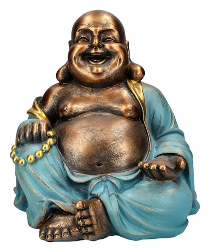 Figuren Shop GmbH Dekofigur Happy Buddha - Mintgrün für stilvolle Dekoration - Schöne Dekofigur des Happy Buddha in mintgrün. Ideal für kreative Wohnräume und eine harmonische Atmosphäre. Entdecken Sie unsere große Auswahl an einzigartigen Figuren.