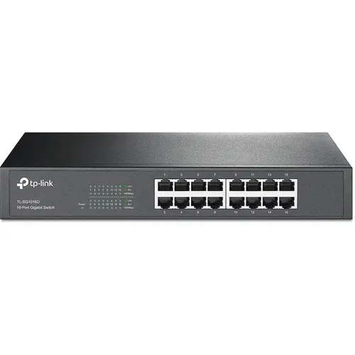 TP-Link TL-SG1016D 16-Port Gigabit Switch in schwarz von TP-Link