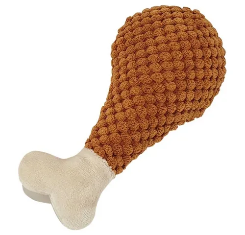 Nobby Tierkuscheltier Hundespielzeug Happy Food Hähnchenkeule