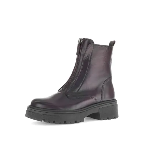 Gabor Damen Chelsea Boots in Bordeaux, flach und stylish in rot von Gabor