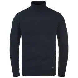 Indicode Ernetto Herren Rollkragenpullover - Navy, Größe XL - Pullover für Herren mit Rollkragen, aus nachhaltiger Baumwolle gefertigt, bietet hohen Tragekomfort und zeitlosen Stil für jede Gelegenheit.