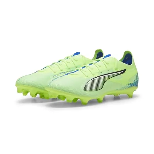 PUMA Unisex Ultra 5 Match FG/AG Soccer Shoe, Fizzy Apple White-Bluemazing, 47 EU - Fußballschuhe mit GripControl-Beschichtung für präzise Ballkontrolle, ideal für festen Boden und Kunstrasen, perfekte Passform für jeden Spieler.