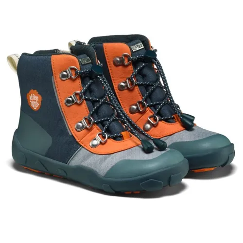 Affenzahn Winterstiefel Vegan Discovy - Wetterfeste und warm gefütterte Kinderstiefel mit rutschfester Sohle und schnellem Anziehen durch Schnürsenkel und Reißverschluss – ideal für den Winter.