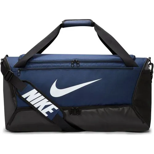 NIKE Brasilia Sporttasche NK BRSLA M DUFF - 60L - Sporttasche (60L) mit seitlichem Fach für Schuhe, strapazierfähig und aus 65 % recyceltem Polyester, ideal für Sport und Fitness.