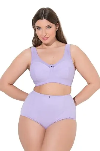 Ulla Popken Entlastungs-BH ohne Bügel in Rosa 95F - Modischer Entlastungs-BH in zartem Lavendel, bietet optimalen Tragekomfort mit breiten, gepolsterten Trägern. Ideal für den täglichen Einsatz und mit geprüfter Qualität nach OEKO-TEX® Standard 100.