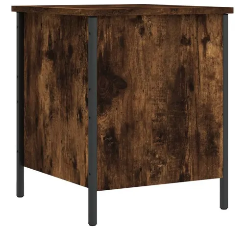 Sitzbank mit Stauraum von vidaXL - Bürostühle mit praktischem Stauraum, ideal für Flure oder Eingangsbereiche, gefertigt aus robustem Holzwerkstoff in Räuchereiche.