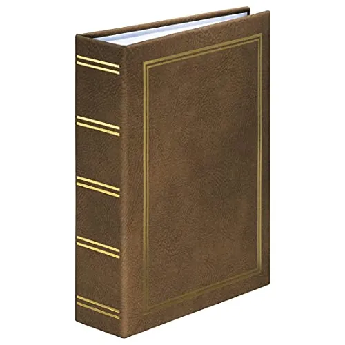 Hama Einsteckalbum London 9x13 cm (Fotoalbum für 200 Bilder im Format 9 x 13 cm, Fotobuch zum Einstecken) braun