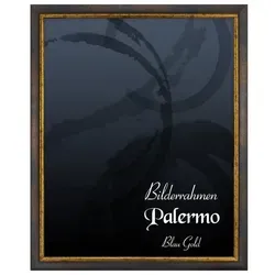Bilderrahmen Palermo 35x45 cm in Blau Gold