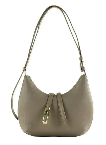 Furla Goccia Schultertasche aus Leder 22 cm - Grau - Handtaschen mit elegantem Design, aus hochwertigem Leder gefertigt und ideal für jeden Anlass.