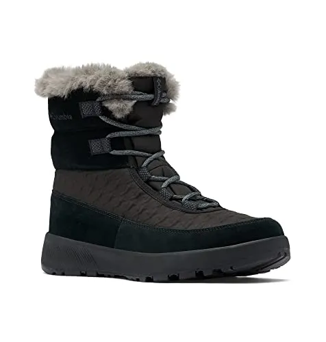 Columbia SLOPESIDE PEAK LUXE Wanderschuhe in Black und Columbia Grey - Hochwertige Wanderschuhe in Größe 9, ideal für anspruchsvolle Trails mit optimalem Halt und Komfort.