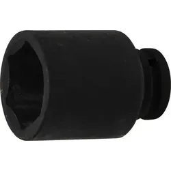 BGS Kraft-Steckschlüssel-Einsatz Sechskant, tief | 20 mm Innenvierkant - Steckschlüssel für professionelle Anwendungen, aus robustem Chrom-Molybdän-Stahl, ideal für hohes Drehmoment und Langlebigkeit.