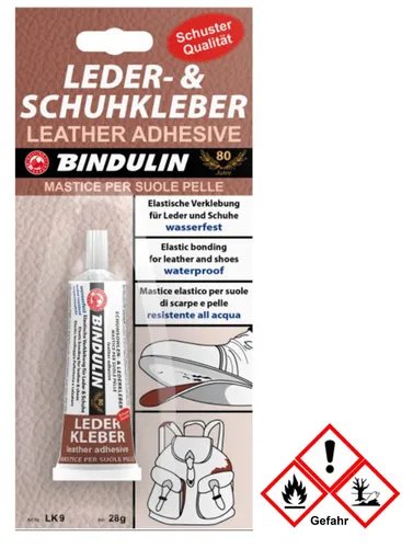 Bindulin Schuh- & Lederkleber LK9 28g (246,07€/kg) wasserfest elastisch  9501382