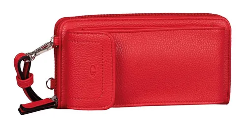 TOM TAILOR ELA Damen Geldbörse XL mit Reißverschluss, Red - Damen-Geldbörse in trendigem Rot, perfekt für Frühjahr/Sommer 2023 und kombiniert Stil mit Funktionalität für jeden Anlass.