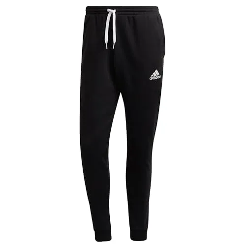 Adidas Entrada 22 Hose - Schwarz, Professionelle Trainingshose - Trainingshosen für Amateurfußball, aus Recyclingmaterialien für eine bessere Ökobilanz, mit weichem Fleece für hohen Tragekomfort und schmaler Beinform für optimale Bewegungsfreiheit.