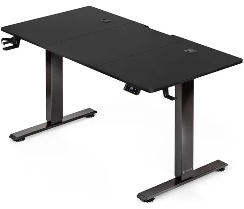 CASARIA® Höhenverstellbarer Gaming Schreibtisch elektrisch 160 x 70 cm