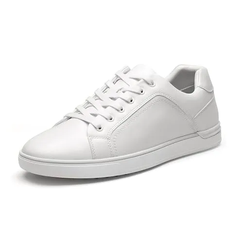 Bruno Marc Herren Schnürhalbschuhe Schuhe Turnschuhe Walkingschuhe Mode Lace-up,Size 43,Weiss,SBFS211M