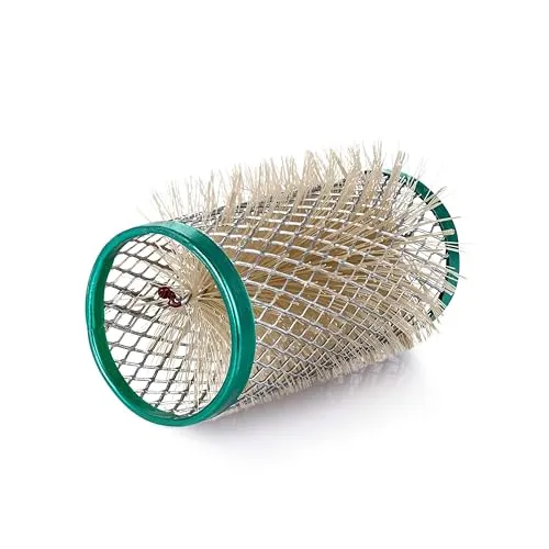 PONIK'S PROFESSIONAL - Metallwickler, Drahtwickler mit Borsten, Lockenwickler Metall 12 Stück, Haarwickler 32 mm, Haar Roller Set, Haarrollen Locken, Lockenwickler Set - Grün