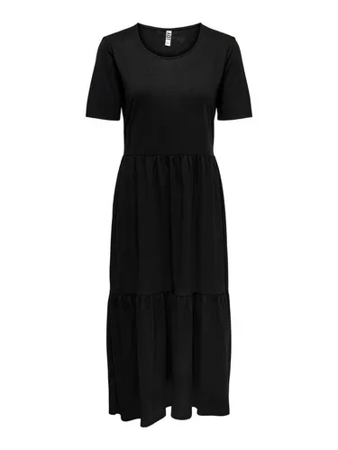 JDY Damen Jdydalila Frosty S/S Dress Jrs Noos, Schwarz, XS in schwarz von JDY Jacqueline de Yong
