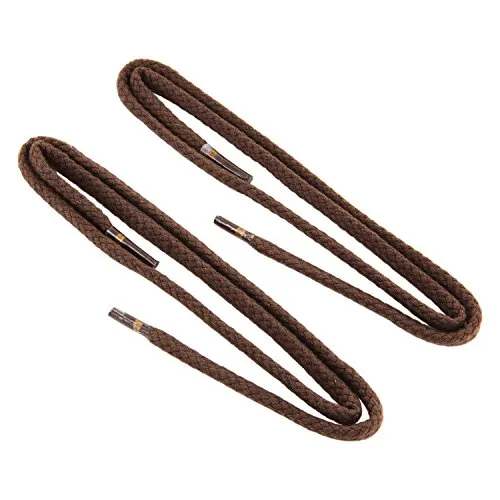 REMA 1 Paar Schnürsenkel - rund - Kordel - Ø 3,0 mm Längen (90 cm, Dunkelbraun)