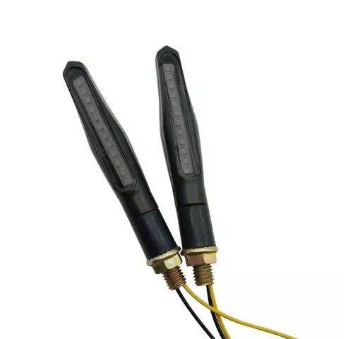 LED Lauflicht Blinker Motorrad ECE RV68 - 2 Stück Schwarz - Elegante LED Motorradblinker im Herzdesign mit Lauflicht-Funktion. Robuste ABS-Konstruktion im Carbon-Look für optimale Integration. Sicherer Einsatz durch schnelle Reaktionszeit und starke Leuchtkraft – ideal für 12V Motorräder.