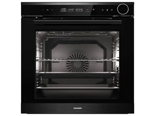 Oranier EBD830 Einbaubackofen mit Pyrolyse & DampfPLUS - Backofen mit XXL-Backraum (80l), Touch-Control-Bedienung und Pyrolyse-Reinigung für müheloses Kochen und einfache Reinigung.
