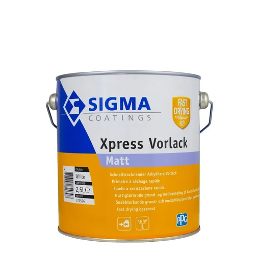 Sigma Xpress Vorlack matt weiss 2,5L