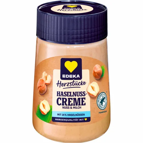 Edeka Haselnuss Creme 400g Glas