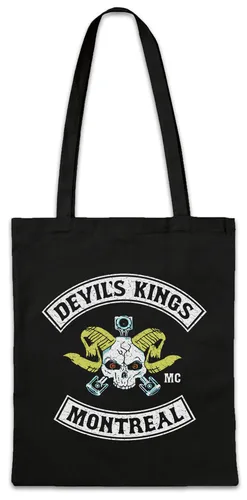 Devil's Kings Stofftasche Einkaufstasche Bad Biker MC Motorcycle Blood Club