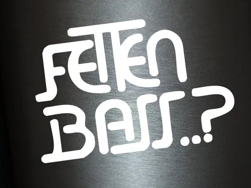 Produktbild Plott Aufkleber Fetten Bass? Sticker Autoaufkleber Shocker Tuning Fun Gag