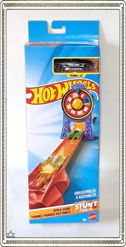 Hot Wheels Spin & Score HDR81 inkl. Fahrzeug Drehen Und Gewinnen NEU OVP