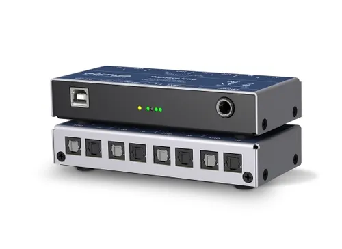 RME Digiface USB Audiointerface - Audio-Interface mit 4 optischen ADAT/SPDIF Ein- und Ausgängen, extrem kompakt und ohne externes Netzteil, ideal für mobile Aufnahmen und professionelles Routing.