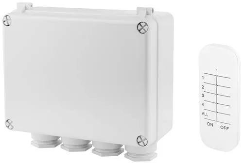 Smartwares SH4-99652 FSK 433 MHz Schalter-Set - Zubehör für den Außenbereich, 3-Wege-Schaltkasten, der ideal mit der BASIC Serie kombiniert werden kann.