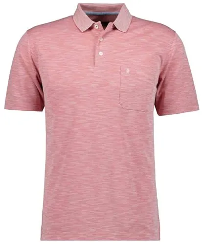RAGMAN Herren Softknit-Polo Flammdesign Gemustert-651, M
