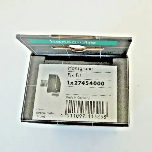 hansgrohe Wandanschluss 27454000 - Chrom - Sanitärinstallation - Robuster Wandanschluss aus Kunststoff, ideal für Brauseschläuche, sorgt für zuverlässige Verbindung ohne Rückflussverhinderer.