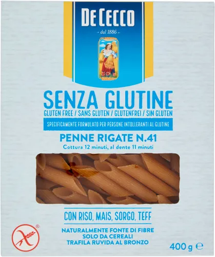 Penne Rigate glutenfreie Nudeln 400g - De Cecco
