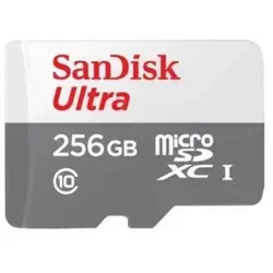 SanDisk Ultra 256 GB - Flash-Speicherkarte - Speicherkarten für Android-Geräte, ideal für Full HD-Videos und Fotos mit hoher Qualität. Rasante Übertragungsgeschwindigkeiten und einfache Dateiverwaltung mit der SanDisk Memory Zone App.