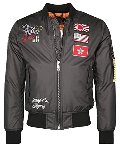 Top Gun Herren Nylonjacke Tg20192031 Anthracite, M - Funktionsjacke mit schmutzabweisender Oberfläche, gut gefüttert und mit praktischer Ärmeltasche für zusätzlichen Komfort.