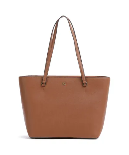 Produktbild Lauren Ralph Lauren Karly Schultertasche Leder 26 cm braun