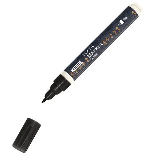 Kreul Textil Marker Opak fine Schwarz