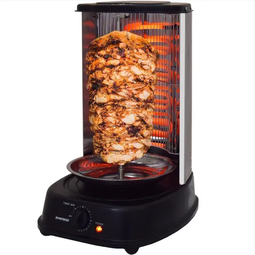 Schaschlikgrill Plumos mit Rotisserie und Digitalanzeige von Syntrox Germany