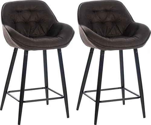 CLP 2er Set Barhocker Gibson in braun von CLP