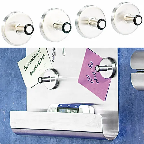 infactory Magnethaken extra stark: Starker Magnethaken mit Power-Magnet, 4er-Set
